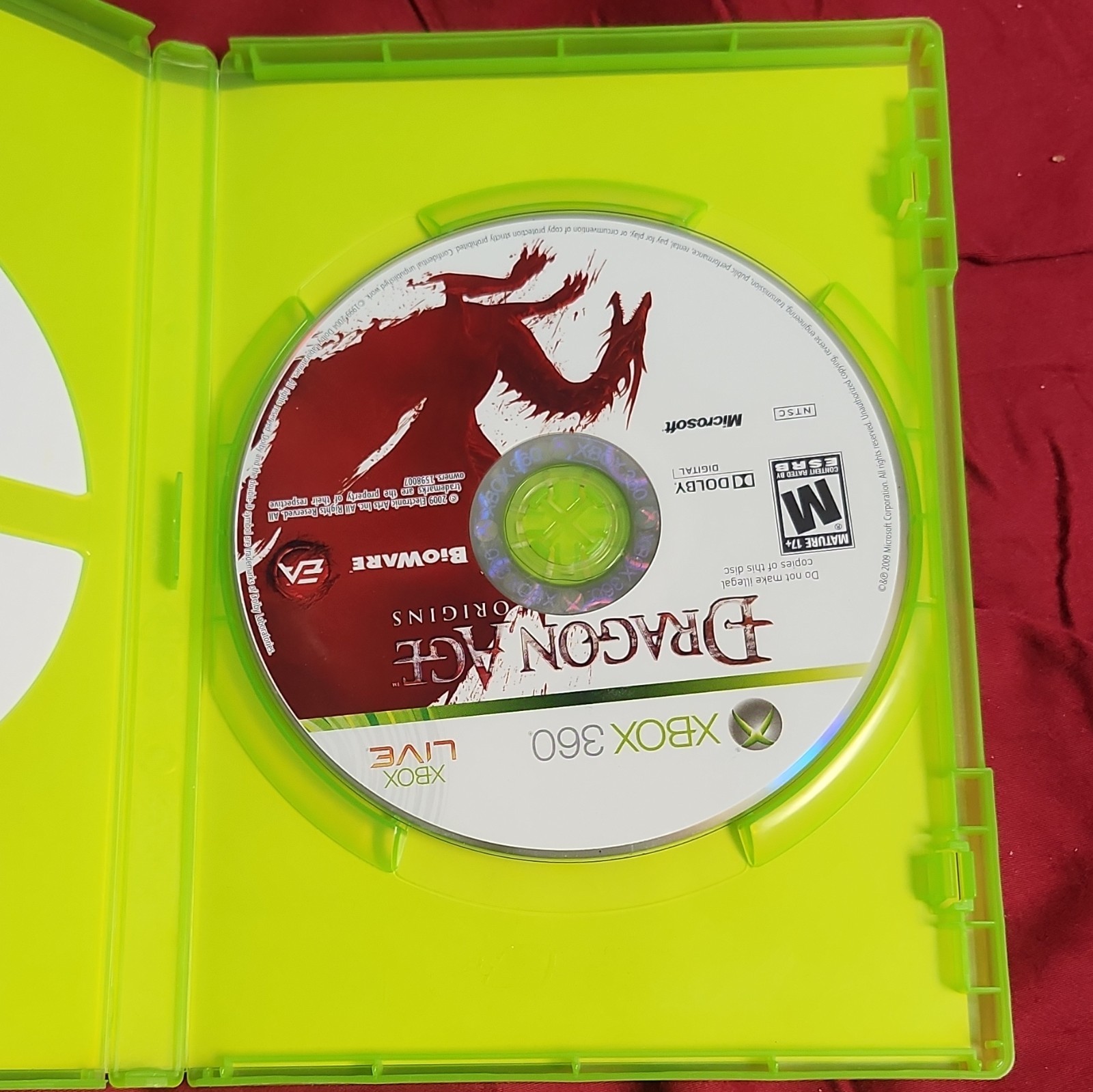 EA Dragon Age: Origins (Microsoft Xbox 360) M Mature, Dragon Age Series