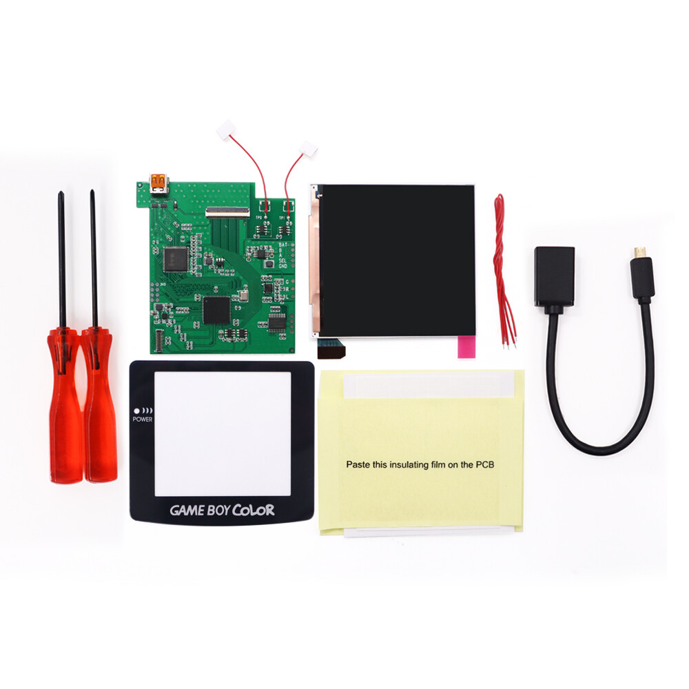 DIY HD 720P HDMI TV Out RETRO PIXEL GBC Q5 IPS LCD Backlight KIT For GBC
