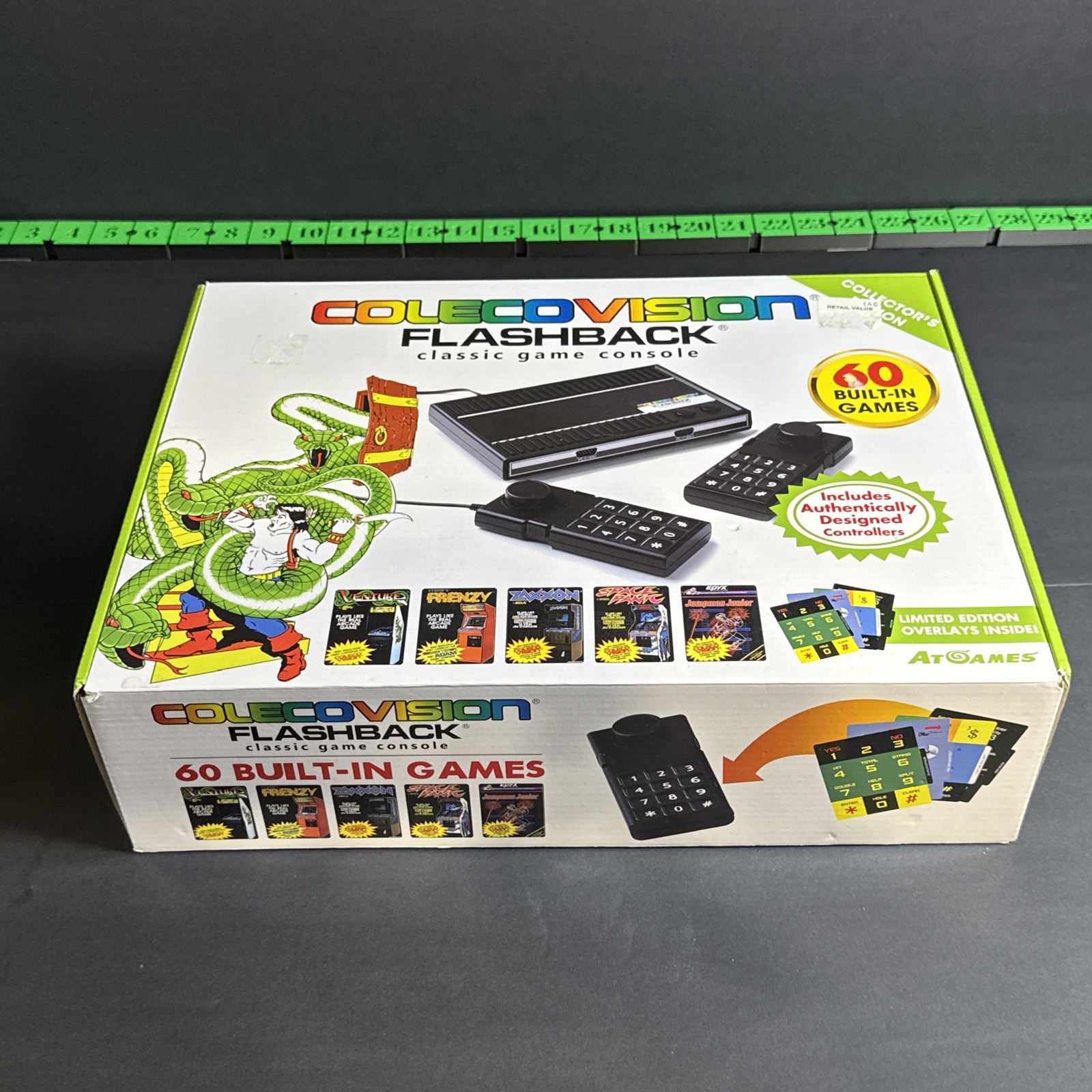 AtGames ColecoVision 32MB Black Game Console Open Box 60 Games Flashback Limited