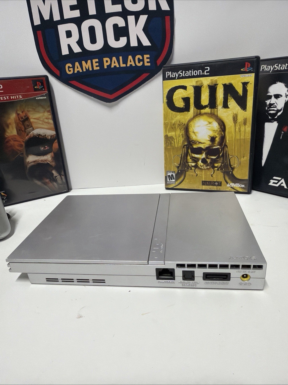 Sony PlayStation 2 Slim SILVER Console Bundle SCPH-77001 Tested – Ships Today.
