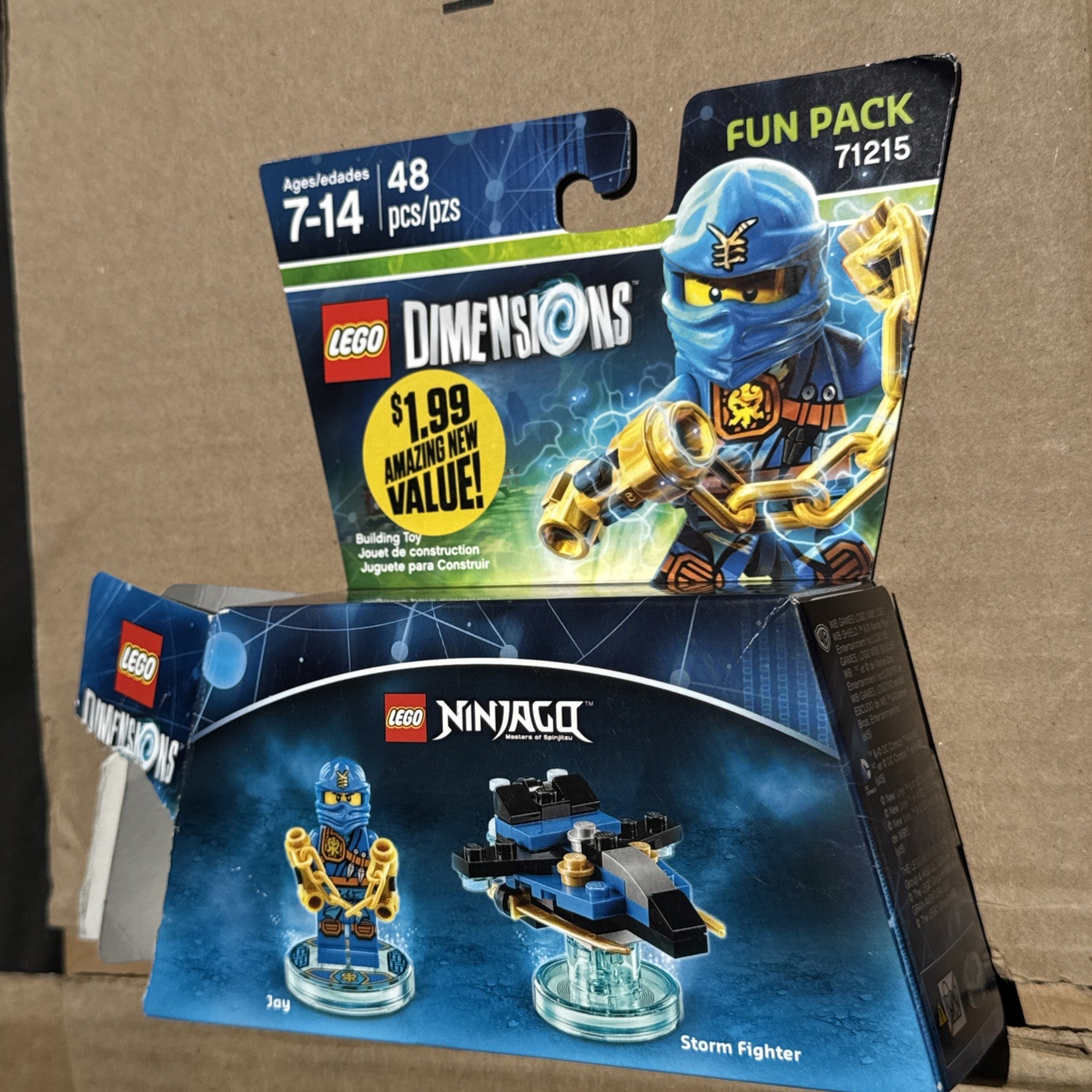LEGO Dimensions Ninjago Jay 3 in 1 Fun Pack 71215 Character Figure