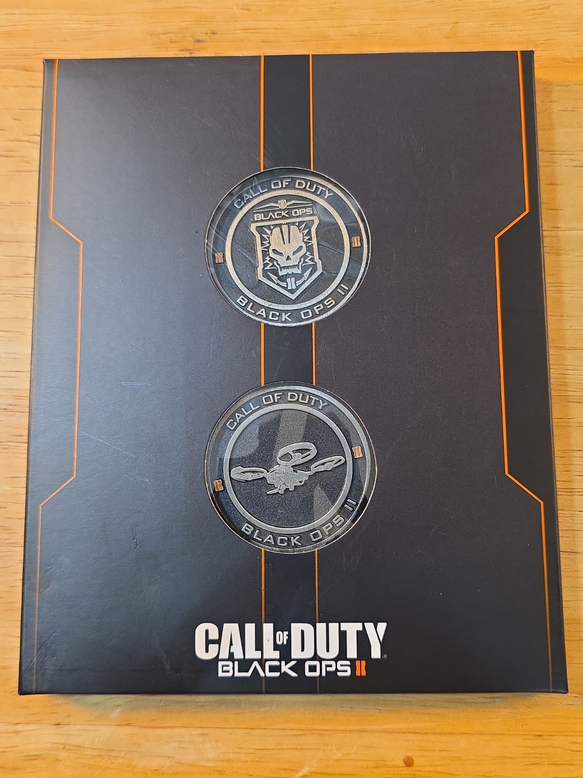 Call of Duty Black Ops II Hardened Edition Challenge Coin Medallion Set 2 Coins