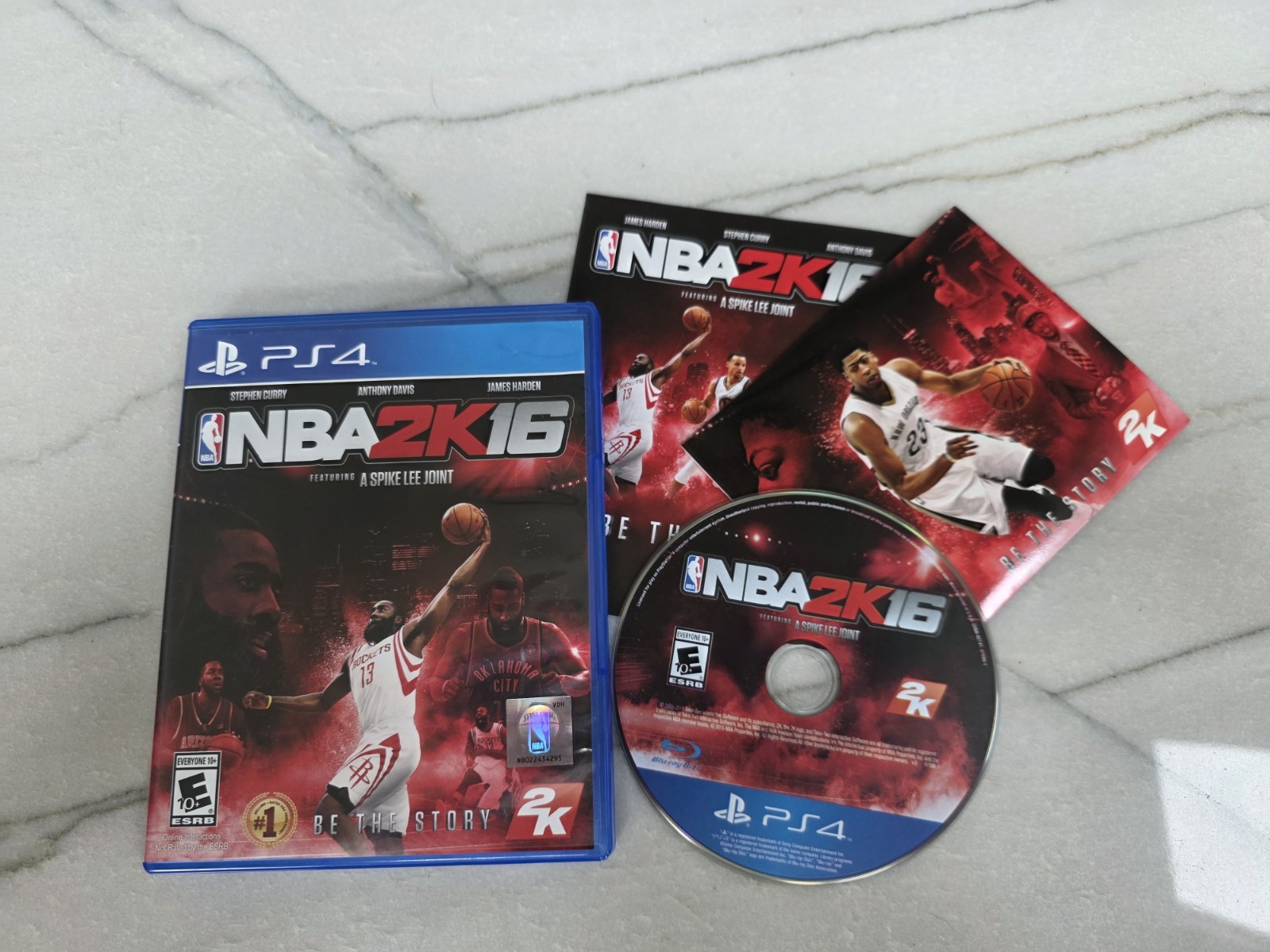 NBA 2K16 (Sony PlayStation 4, 2015) – Complete W/Player Post Cards – Tested