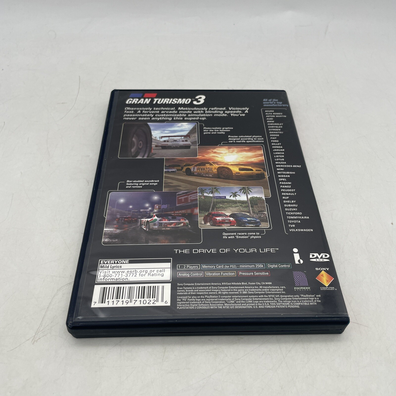 Gran Turismo 3 A-spec PS2 PlayStation 2 Complete CIB Greatest Hits Tested