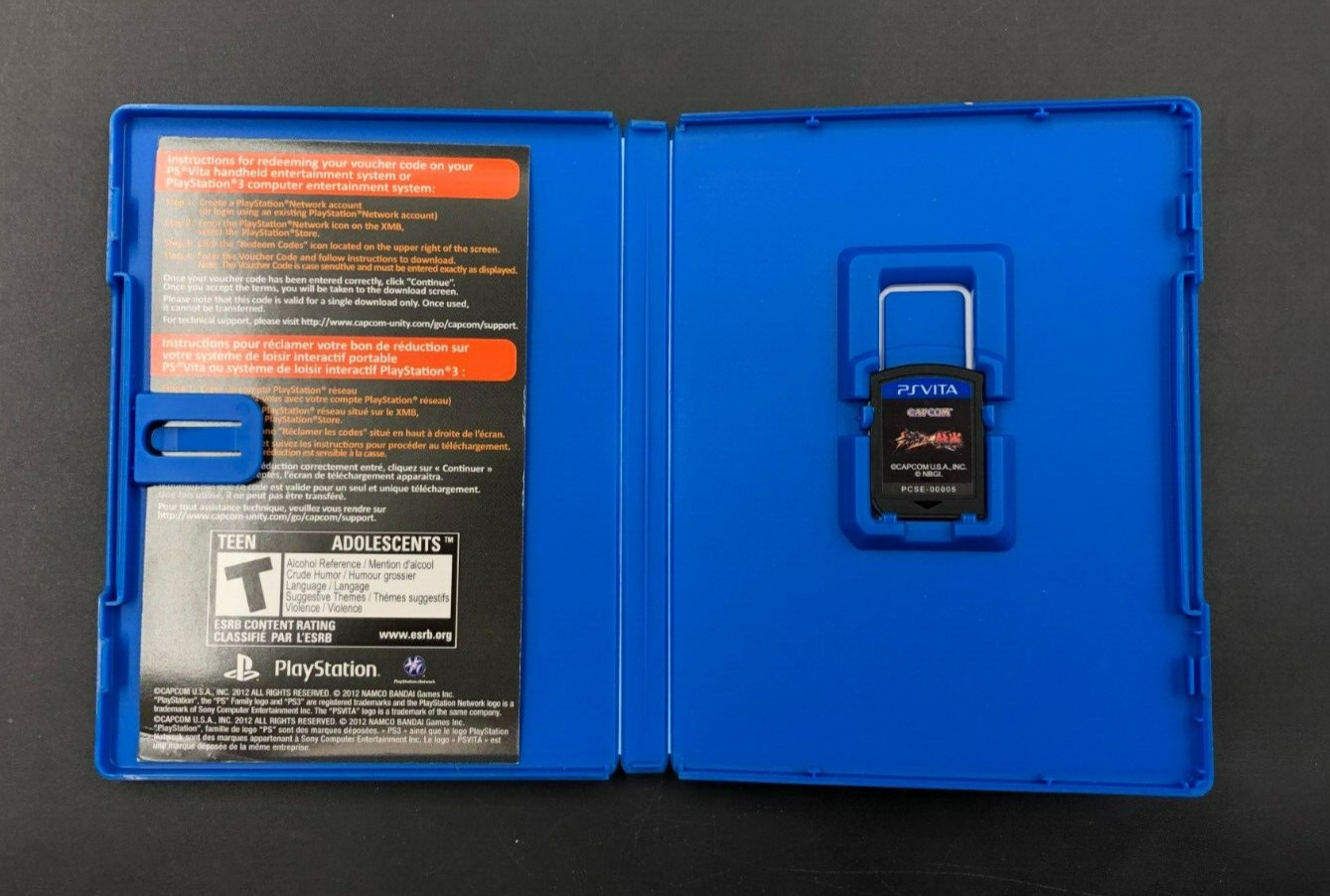Street Fighter X Tekken (Sony PlayStation Vita, PSVITA) in Case w/ Insert