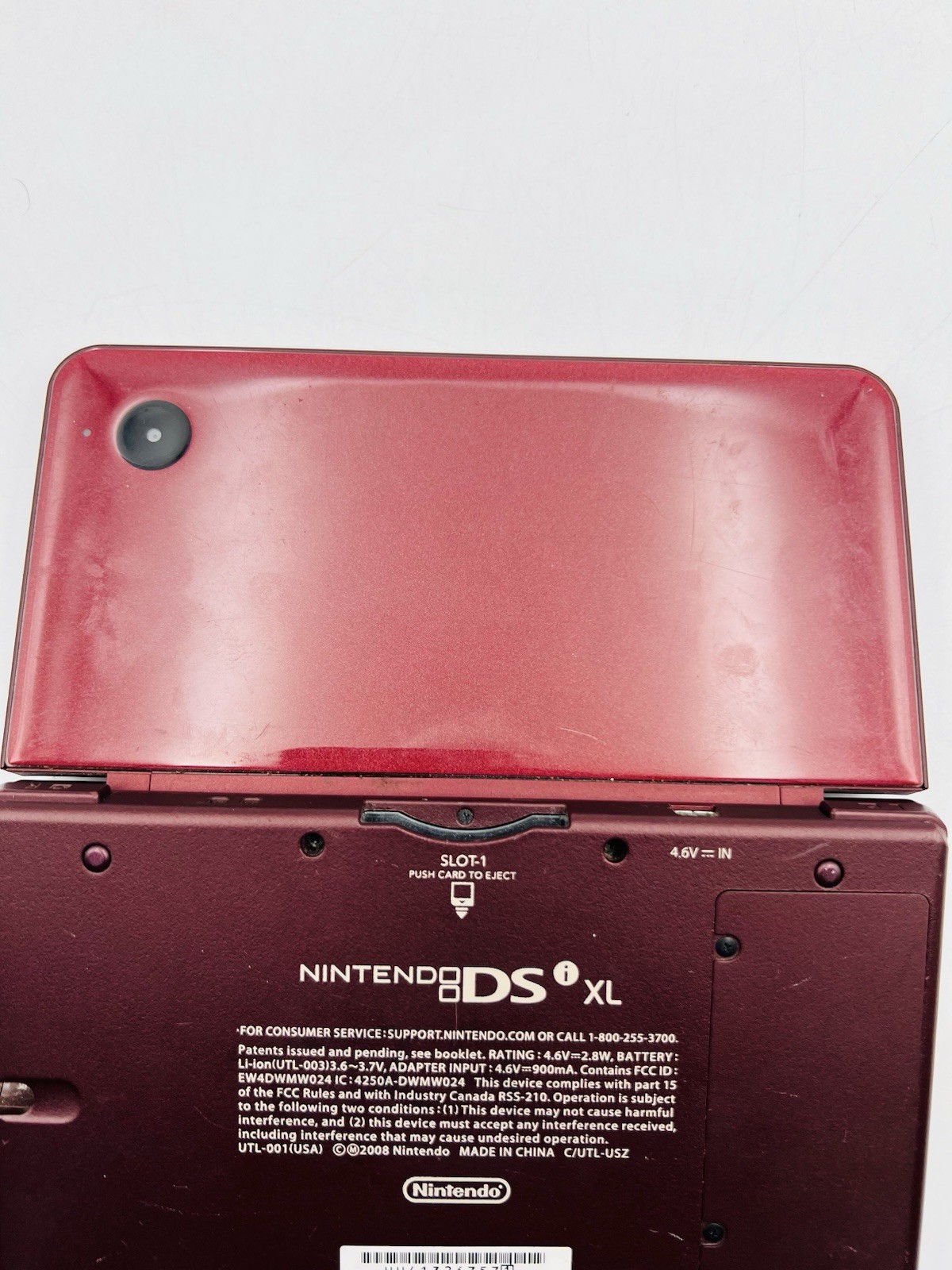 Nintendo DSi XL Burgundy Handheld Console Tested and Working – Console Only