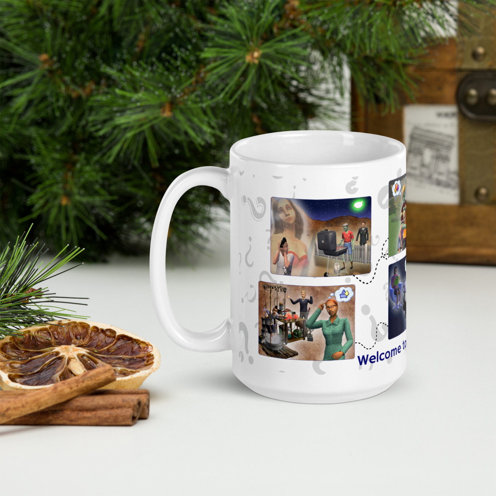 The Sims 2 Mug Gift Gaming 15oz the Sims 2 Welcome to Strangetown