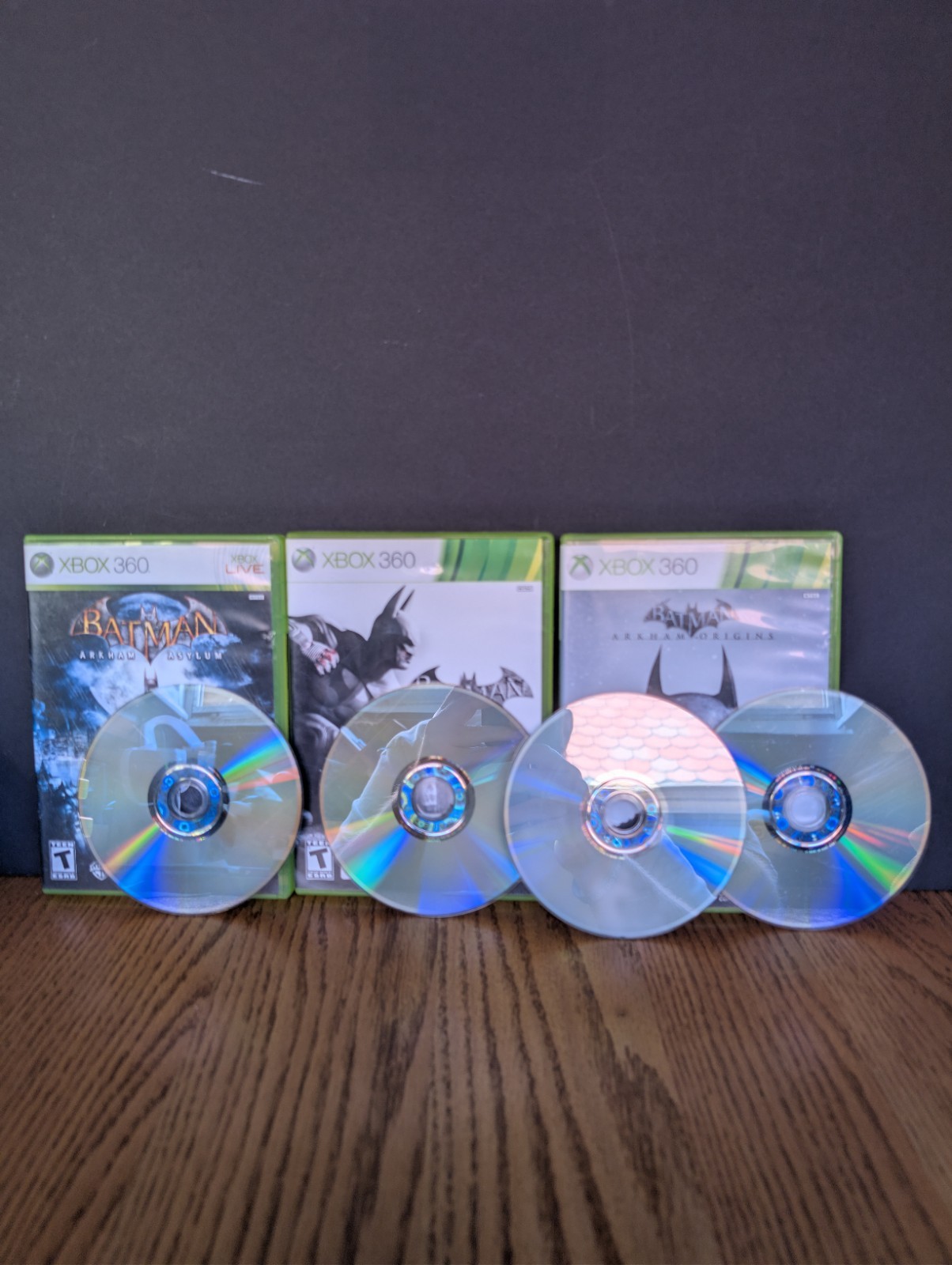 Batman Arkham Bundle: Origins, Asylum & City – Xbox 360 (CIB)