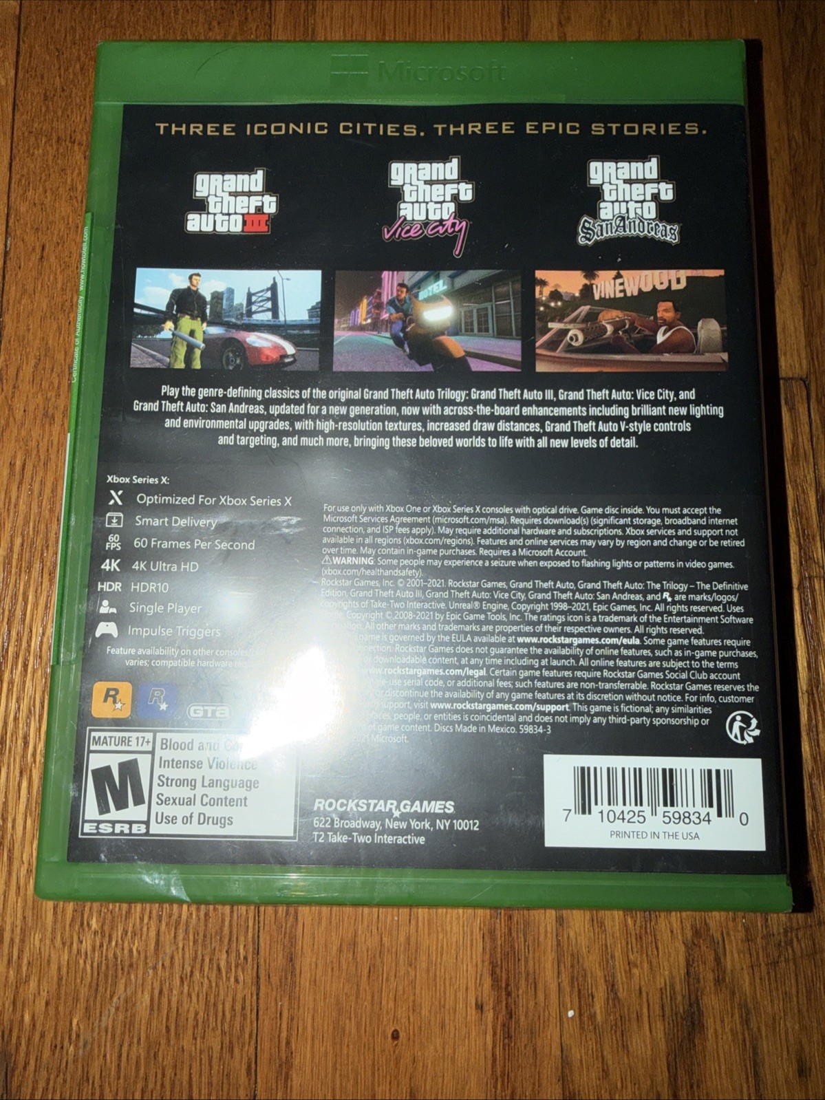 Brand New Gta Grand Theft Auto The Trilogy Definitive Edition Xbox One Series X