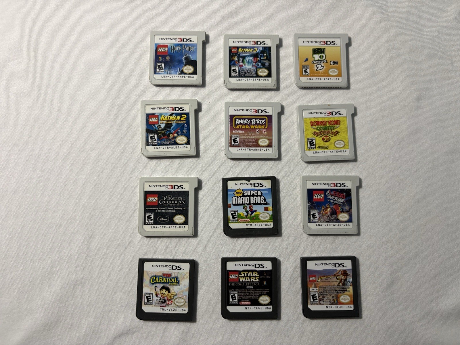 Nintendo DS & 3DS Game Lot 12 Authentic Games Mario Donkey Kong LEGO Tested
