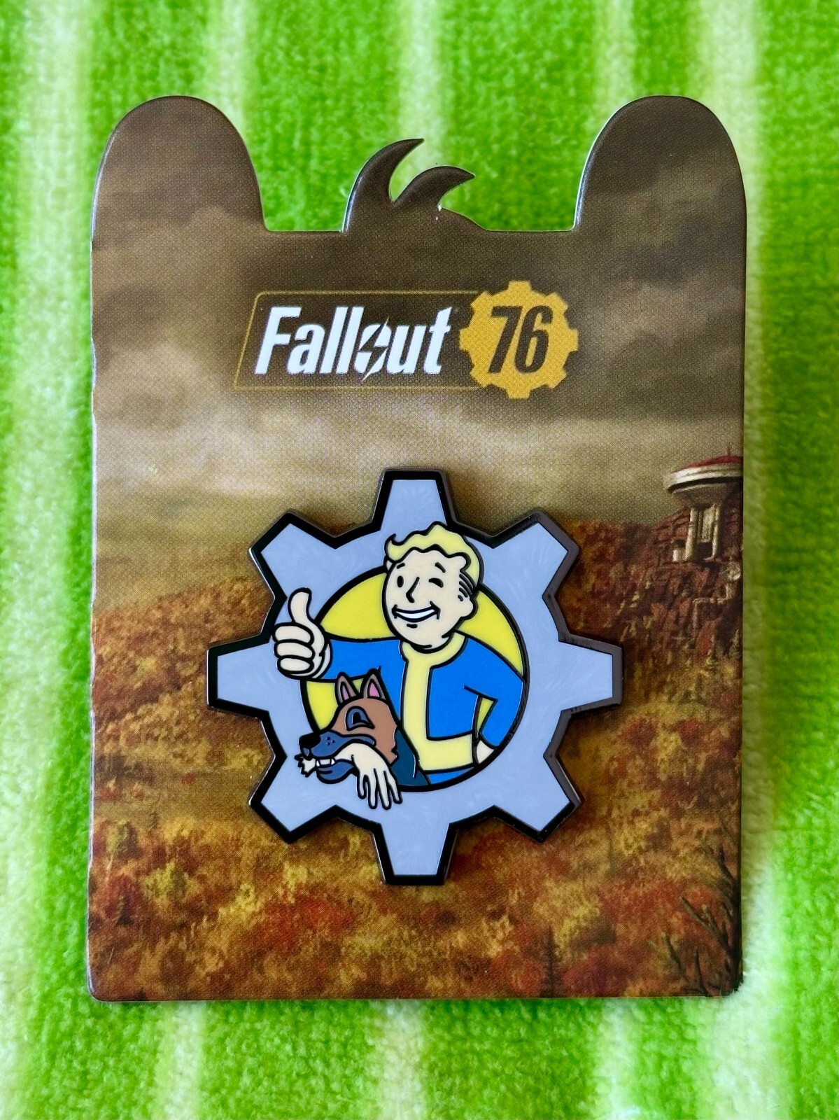 Pinny Arcade PAX Aus 2024 Fallout 76 Vault Boy Cog Pin Bethesda 3 4 Dogmeat