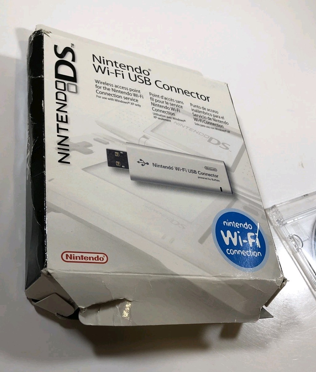Nintendo Wi-Fi USB CD and Box ONLY! NO Connector/Dongle or Adapter Please READ!