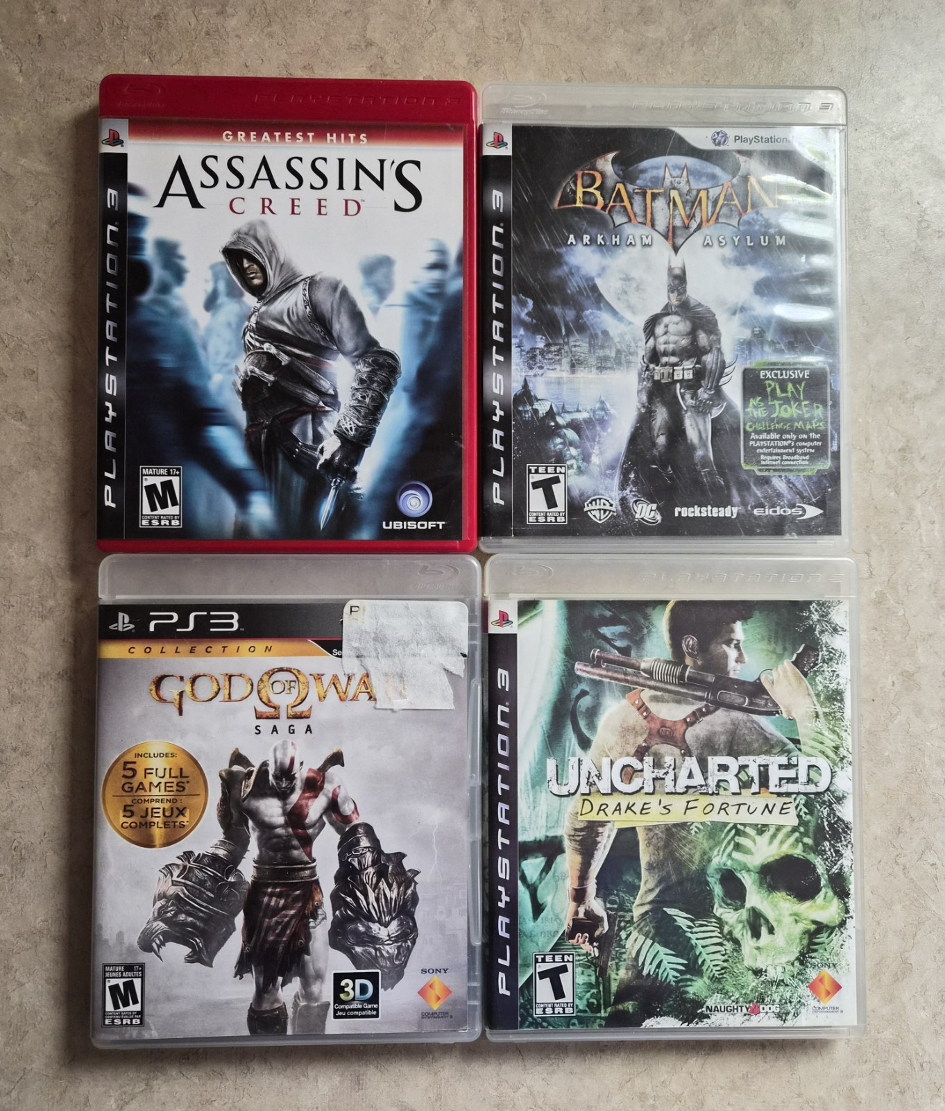 Sony PS3 Super Slim Console Bundle with 4 Titles