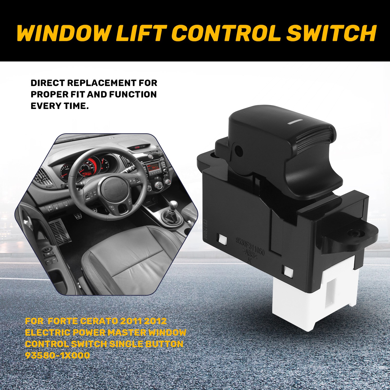 For FORTE Cerato 2011 2012 Electric Master Window Control Single Button3640