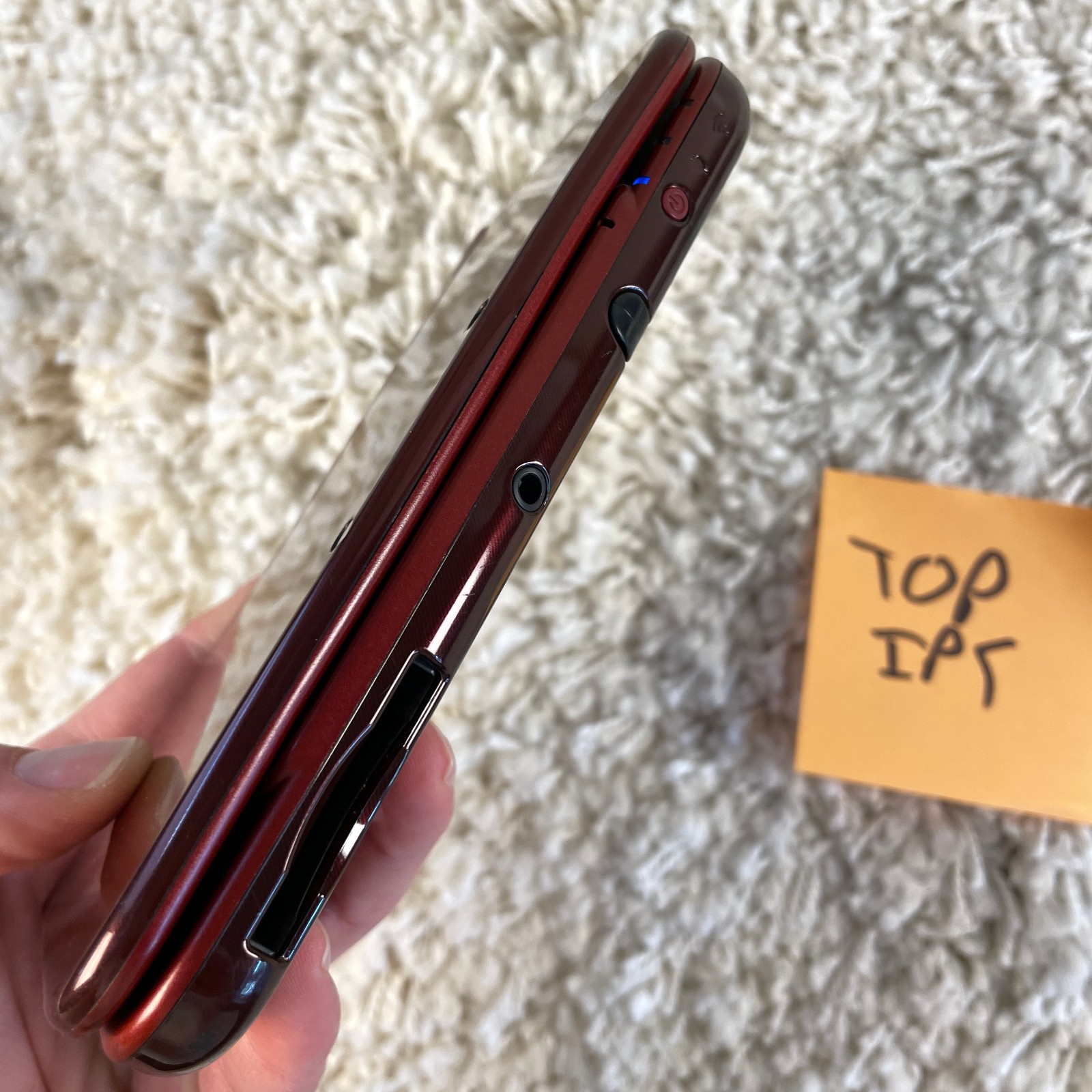 Nintendo “New” 3DS XL Metallic Red Handheld Console System RED-001 Top IPS Works