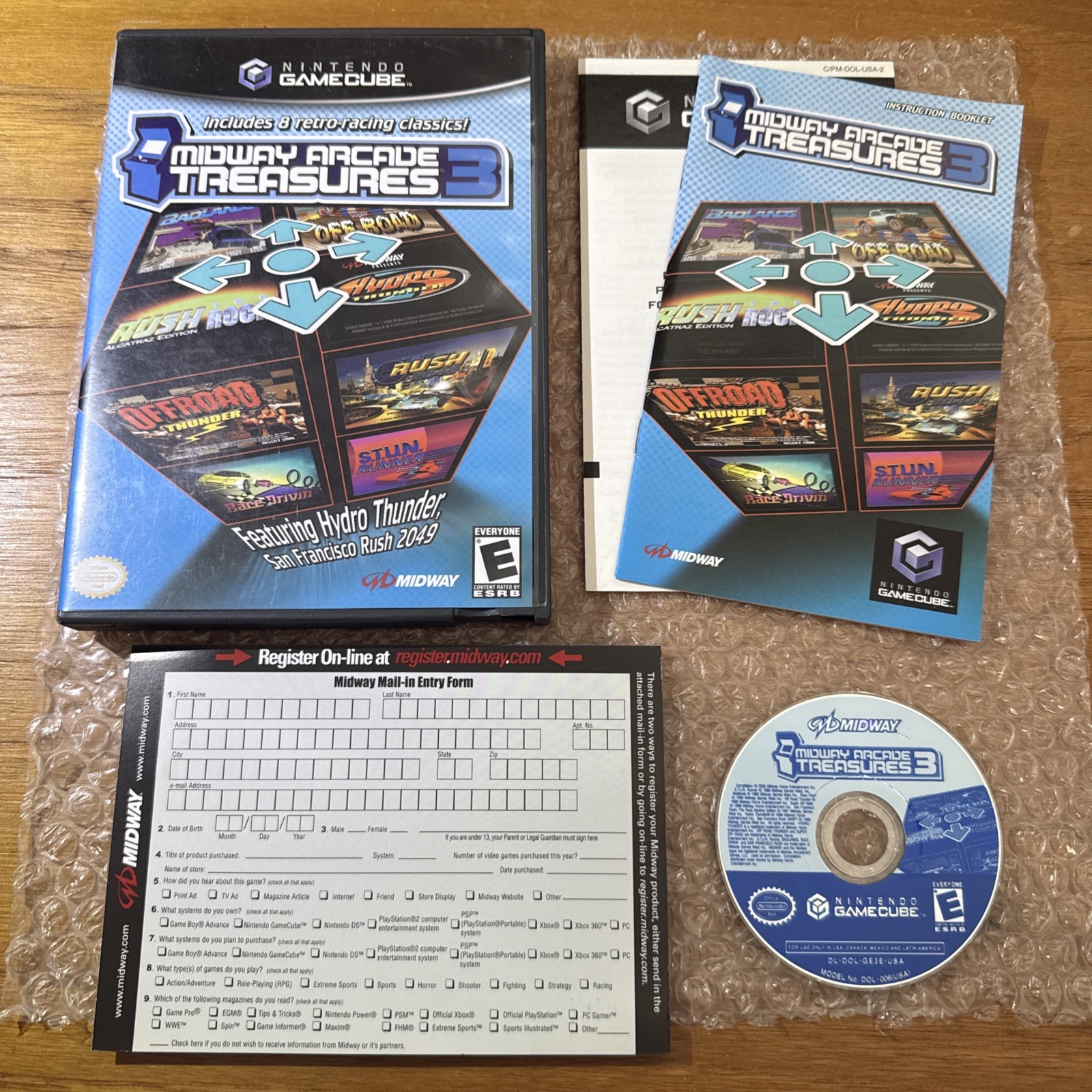 Midway Arcade Treasures 3 (Nintendo GameCube, 2005) Complete CIB Tested Working