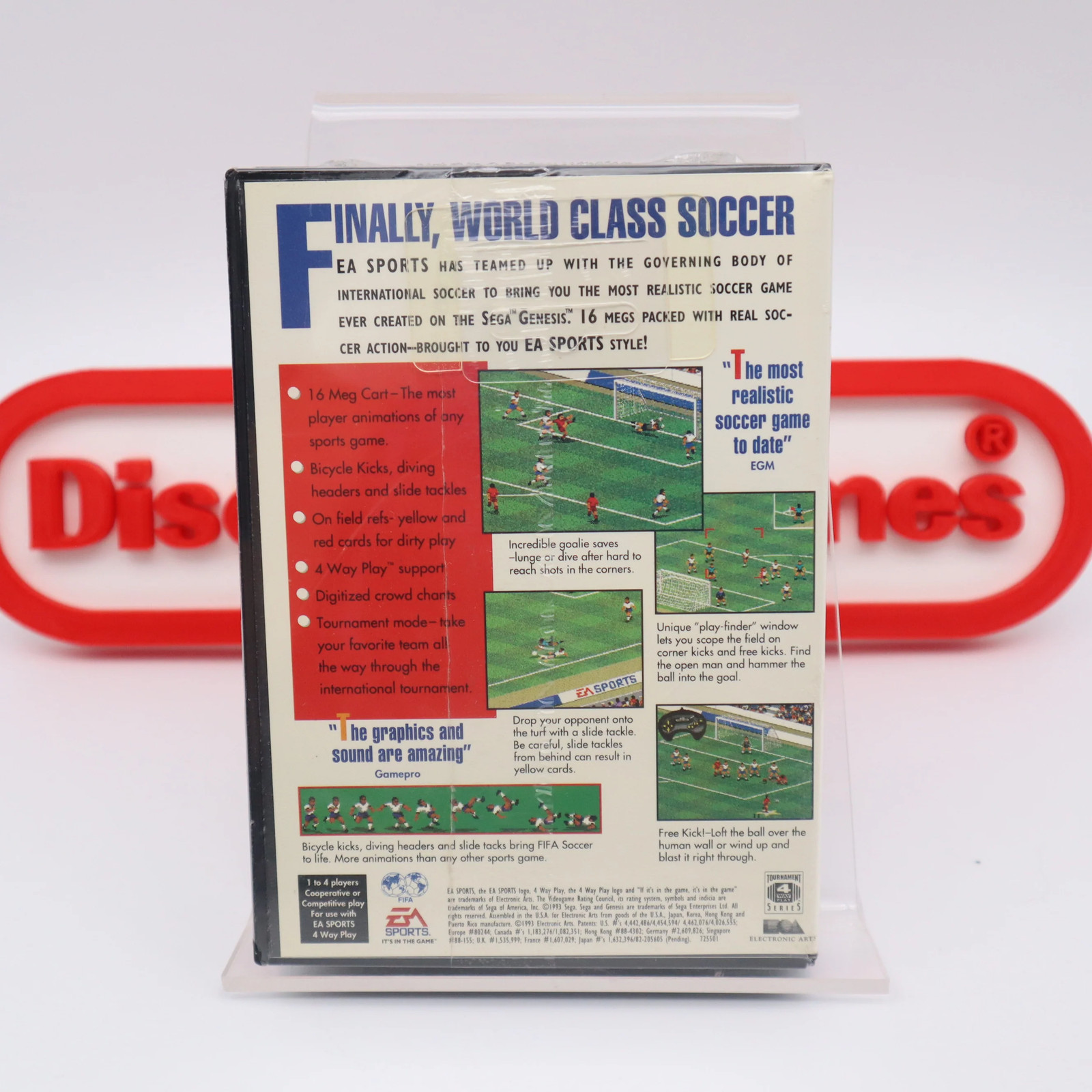Sega Genesis FIFA INTERNATIONAL SOCCER – EA LIMITED ED 1ST ROUND! NEW & Sealed!