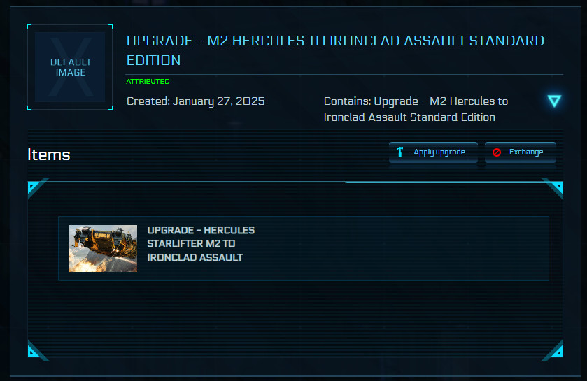 Star Citizen | M2 Hercules to Ironclad Assault | CCU | Ship Upgrade