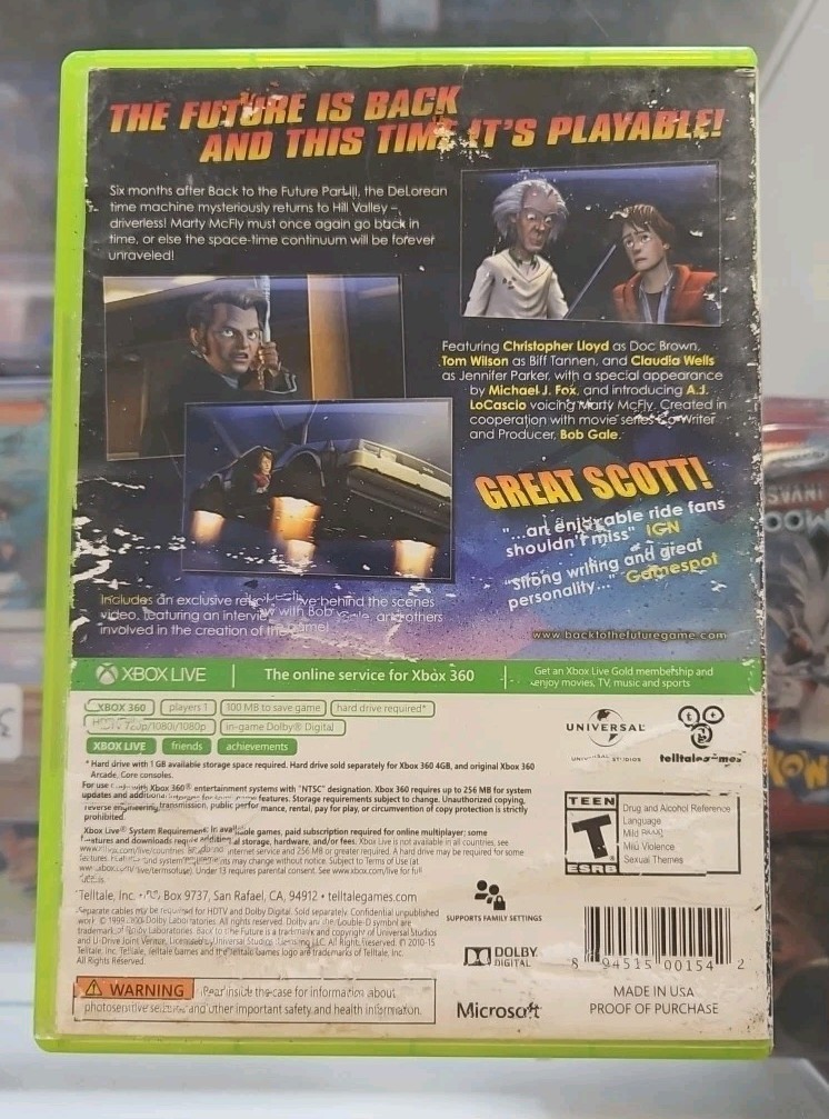 Back to the Future: The Game — 30th Anniversary Edition (Microsoft Xbox 360,…