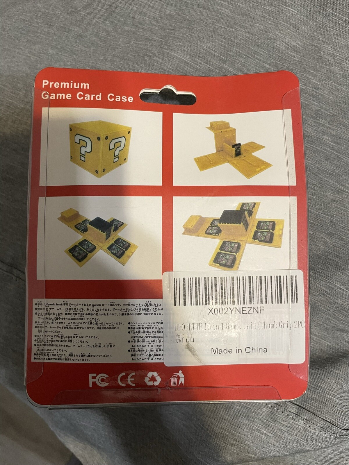 Nintendo Switch Video Premium Game Card Case Pikachu Tail New! Súper Cute