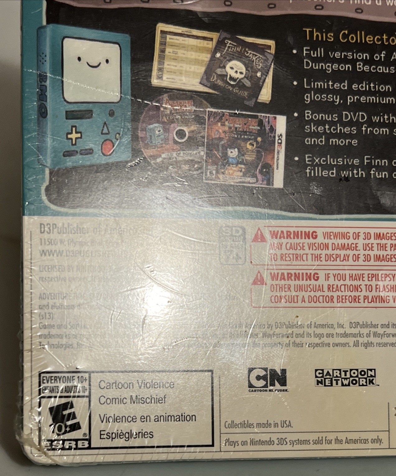Adventure Time: Explore the Dungeon Collector’s Edition (Nintendo 3DS) New