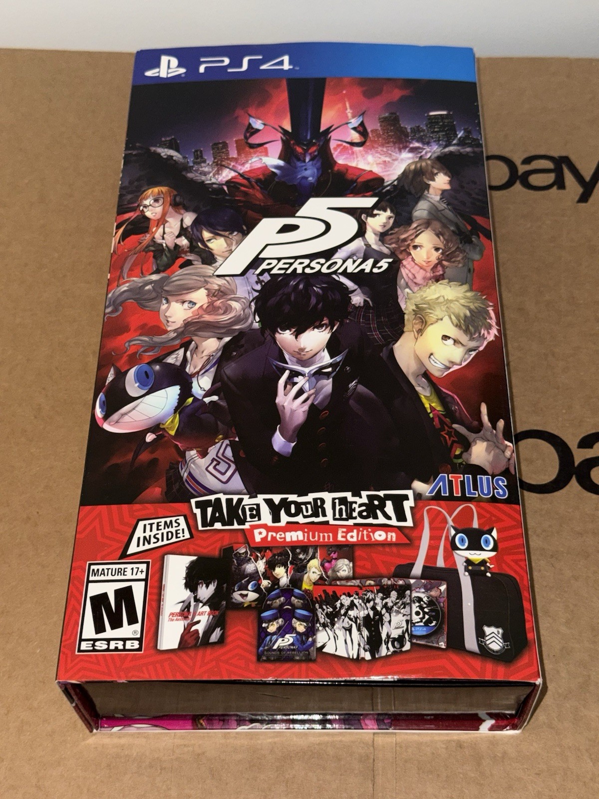 Persona 5 Take Your Heart Premium Edition PS4 NO GAME ALL OTHER ITEMS UNUSED