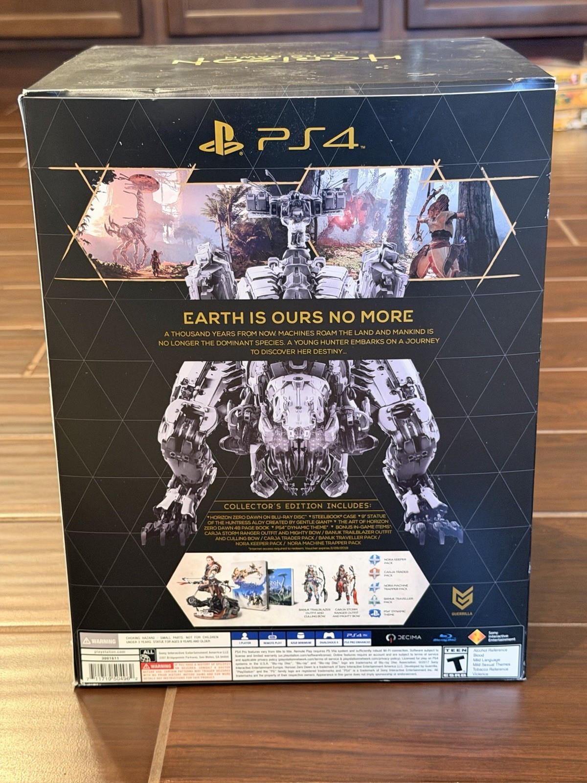 Horizon Zero Dawn Collector’s Edition PS4 Art Book Figure Only-Game not included