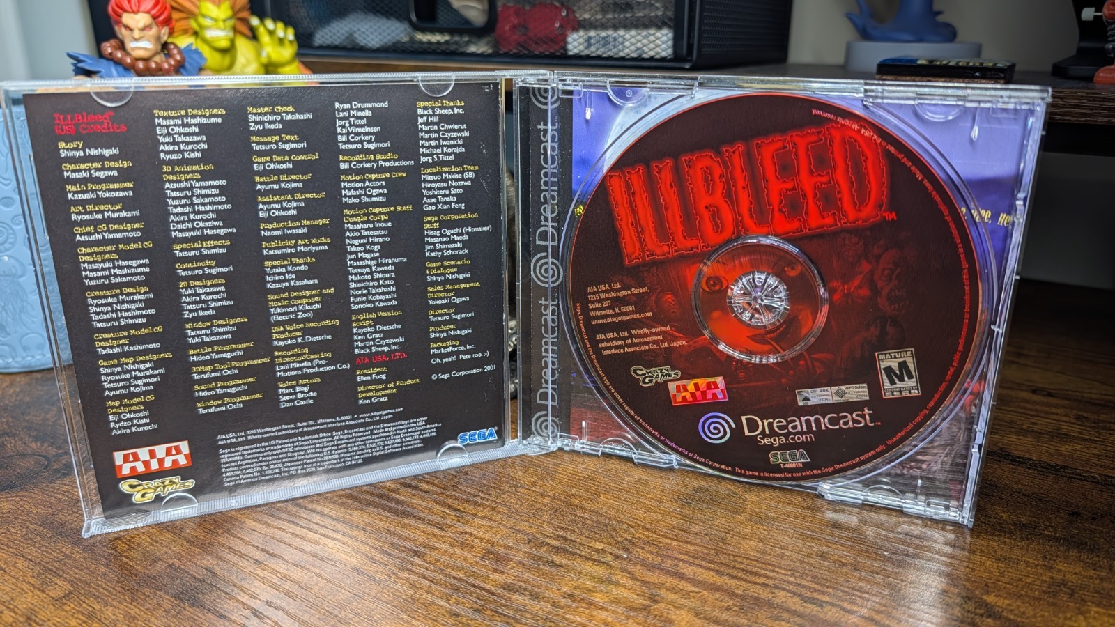 ILLBLEED Sega Dreamcast 2001 Very Good Condition Crazy Games VIDEO OF BOOTUP
