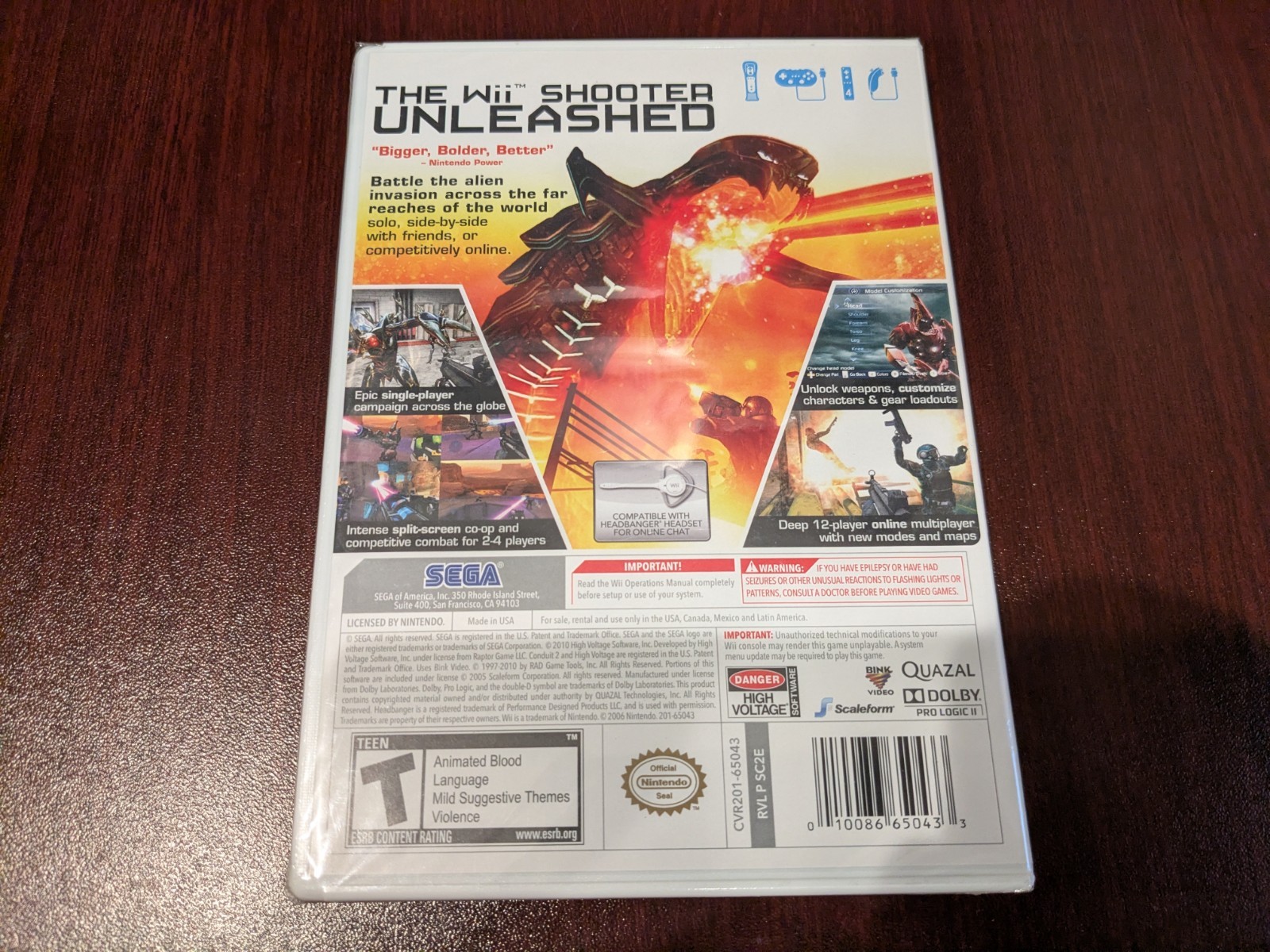 Conduit 2 (Nintendo Wii, 2011) BRAND NEW / SEALED