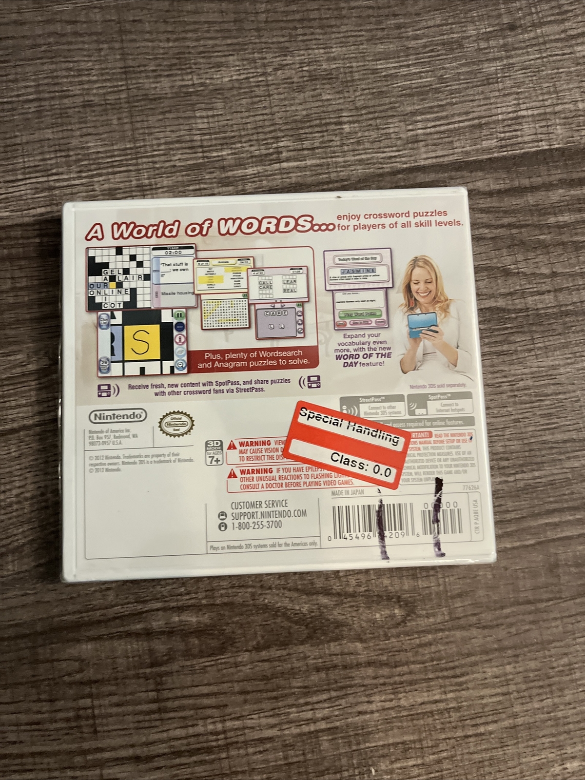 Crosswords Plus (Nintendo 3DS, 2012)CIB, Cover , Manual, And Game New