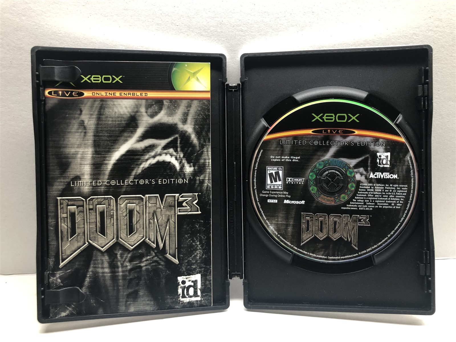 Doom 3: Limited Collector’s Edition (Microsoft Xbox) Complete Tested Working