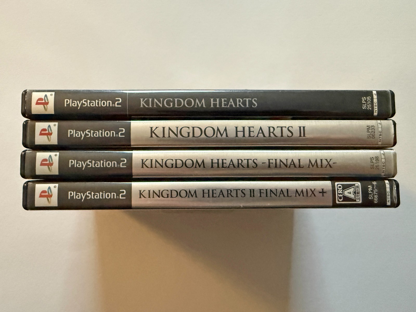 PS2 Kingdom Hearts 1 2 Final Mix + Set Lot of 4 Playstation 2 GAME JAPAN