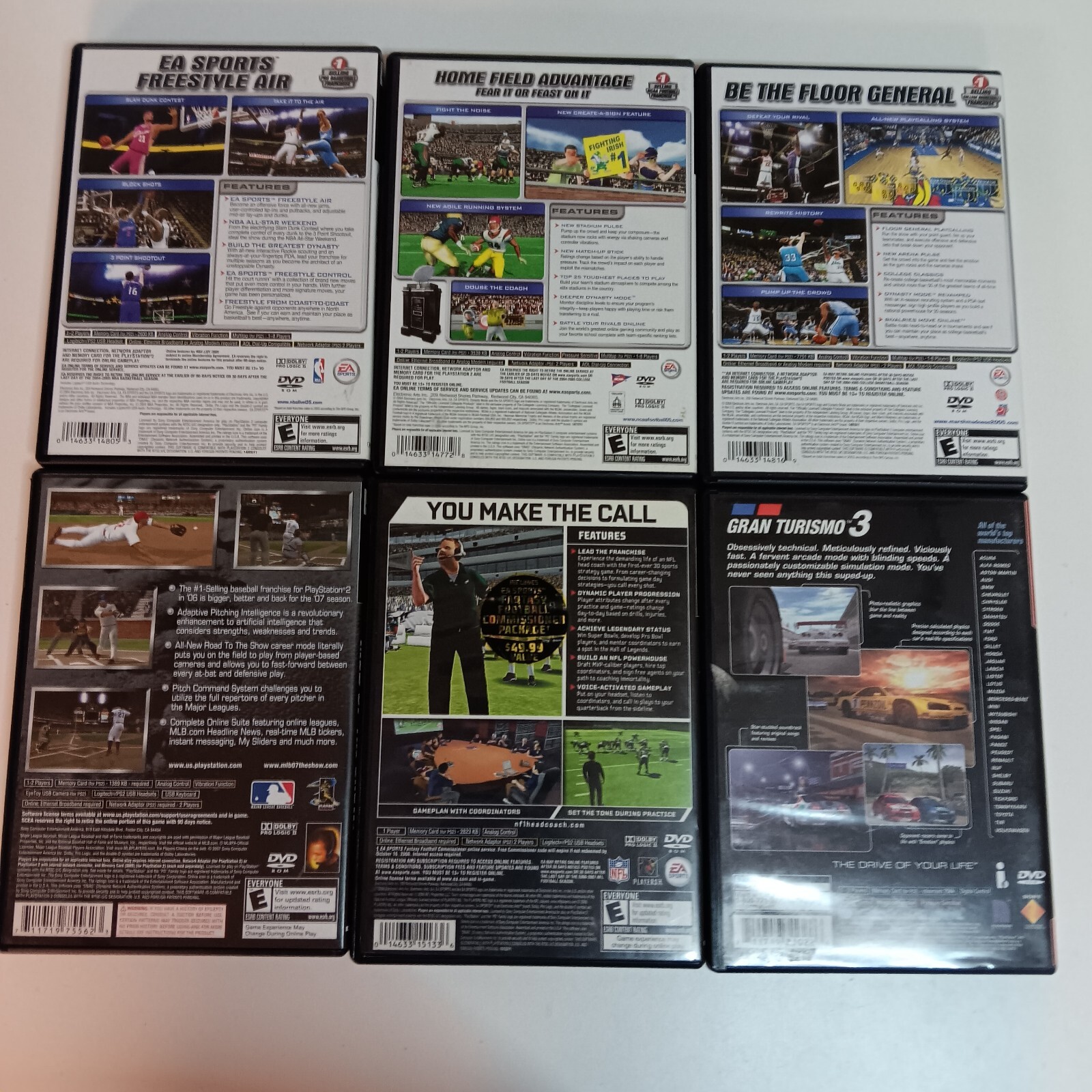 PS2 Lot Of 6 Sports Games All With Manuals