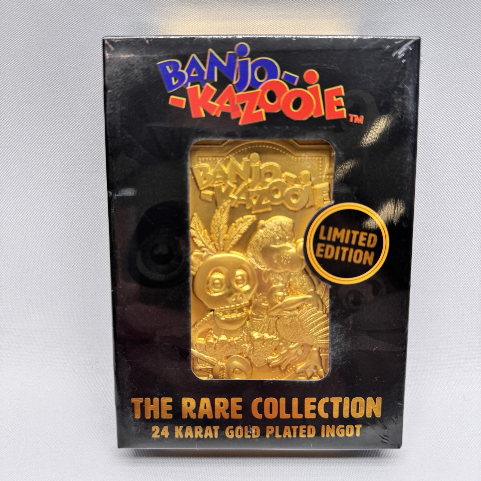 Banjo Kazooie 24k Gold Plated Ingot Limited Edition Dust Collectibles New
