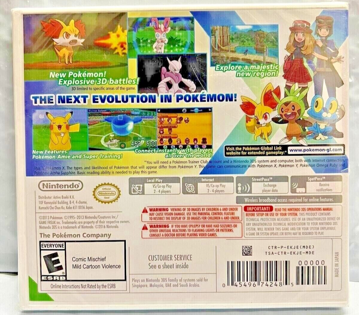 Pokemon X + Y 3DS Brand New Game Special Bundle (2013 RPG)
