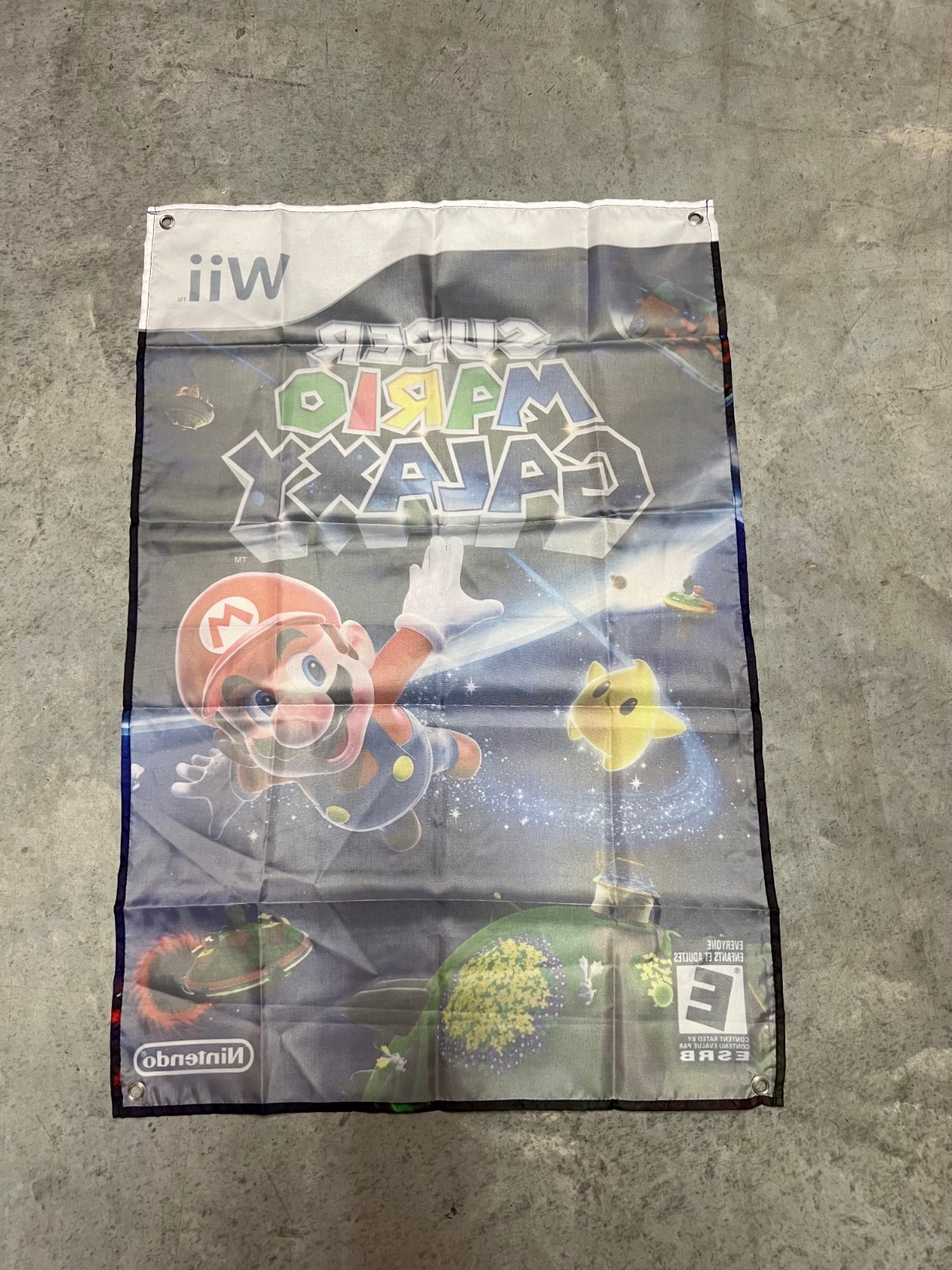 Super Mario Galaxy Wall Flag Banner Tapestry 2 x 3 Ft, Wii