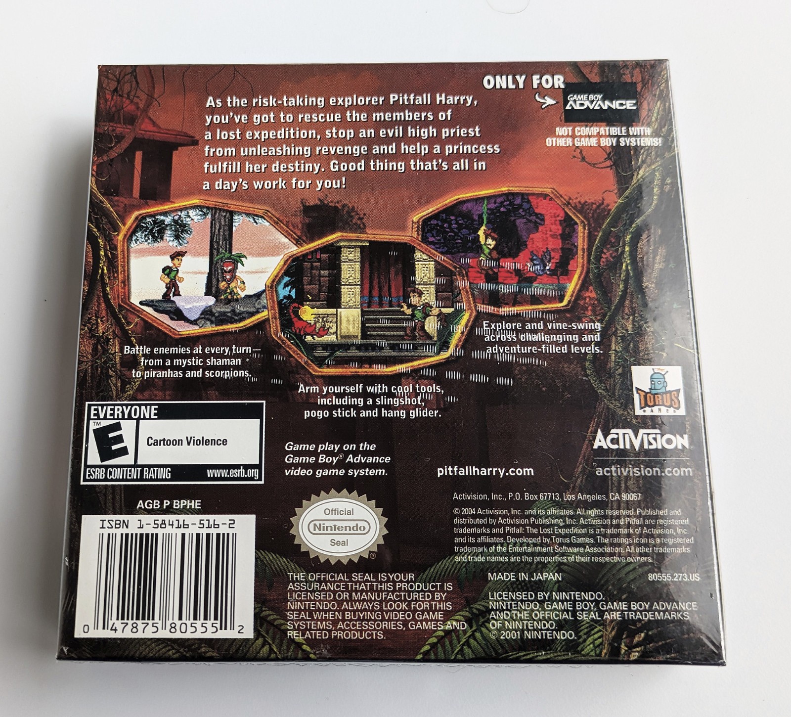 Nintendo Game Boy Advance GBA Pitfall the Lost Expedition NEW SEALED