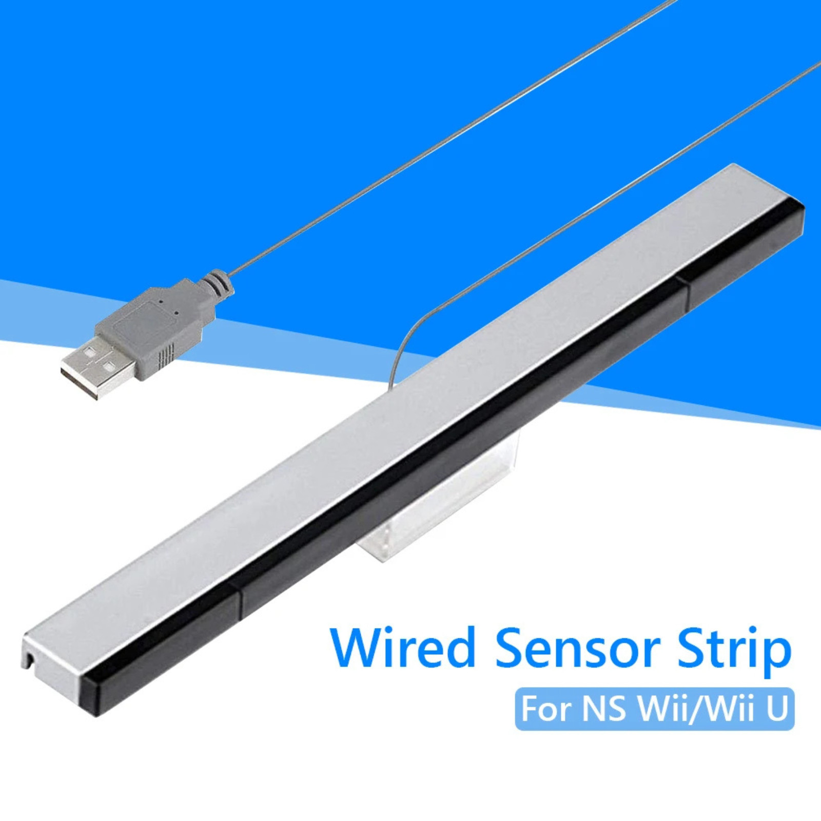Wired Remote Motion Sensor Bar IR Infrared Ray Inductor for Nintendo Wii / Wii U