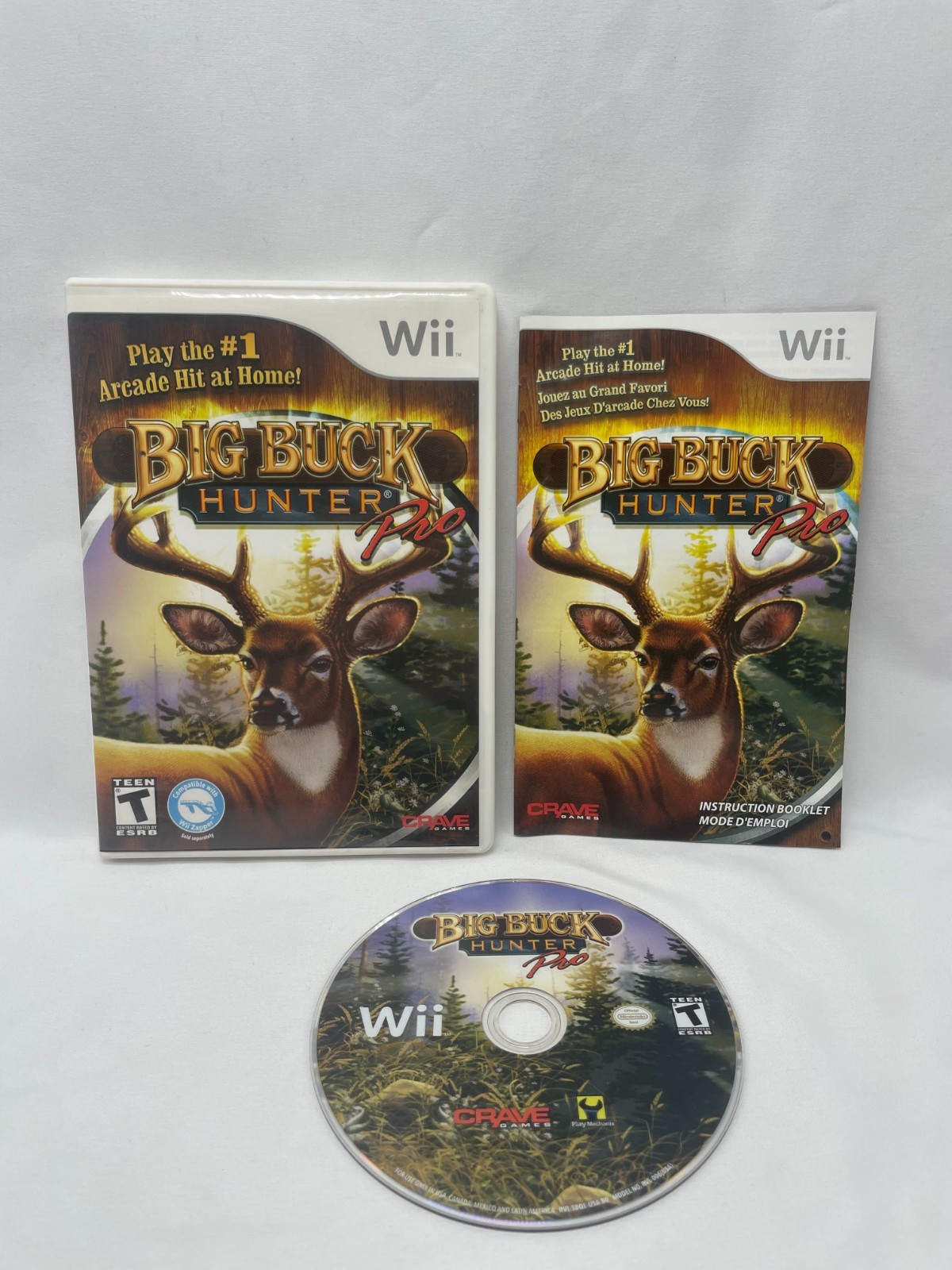 Big Buck Hunter Pro (Nintendo Wii, 2010) CIB With Manual Tested