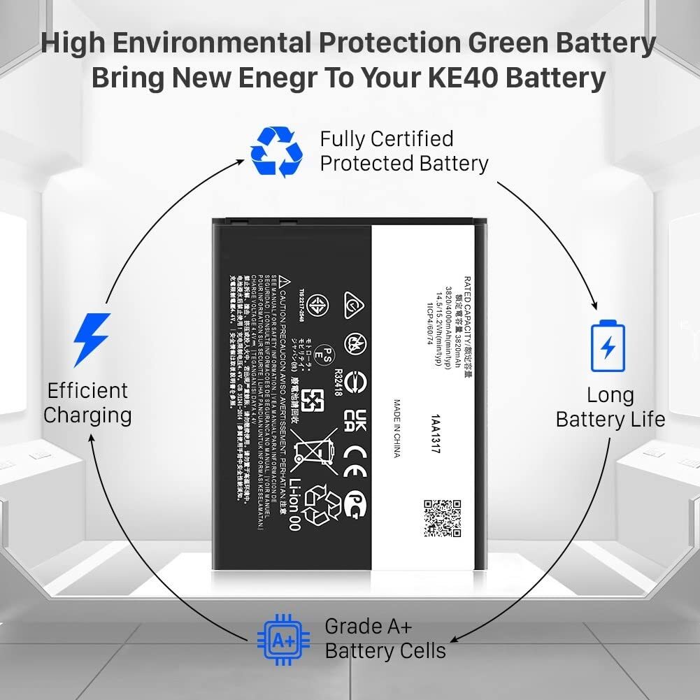 New 4000mAh KE40 Battery for Motorola Moto E6 XT2005 XT2005-3 XT2005-4 XT2005DL