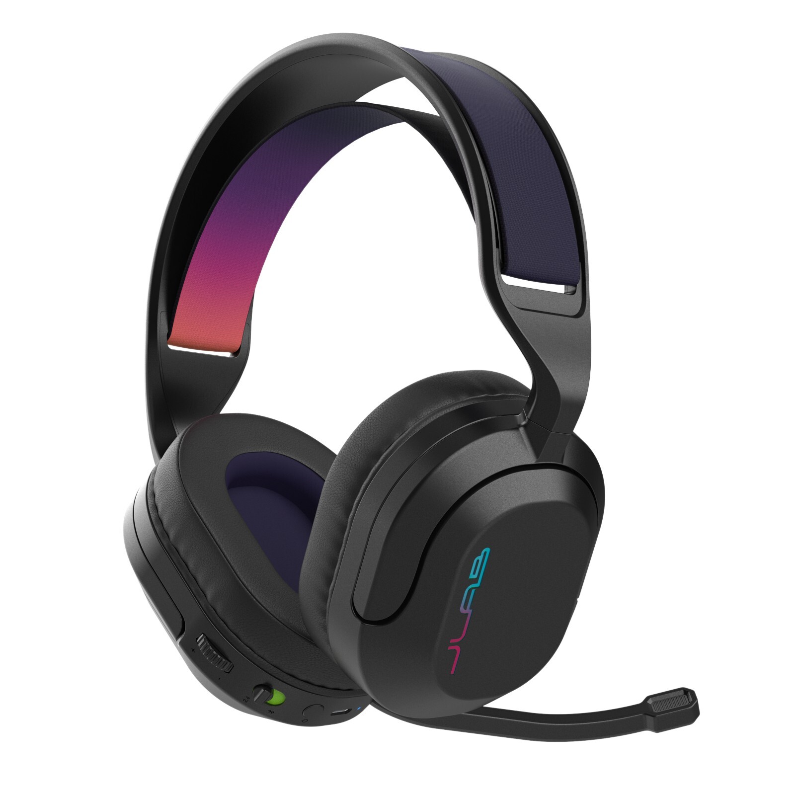 JLab Nightfall Wireless Gaming Headset Over Ear, Boom Mic, PS5, PS4, Switch, PC