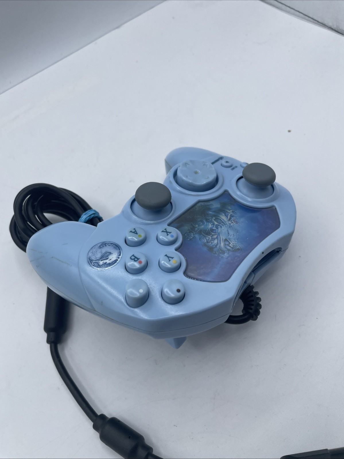NubyTech Xbox Wired Ergonomic Light Blue Controller 6ft Cable for Microsoft Xbox