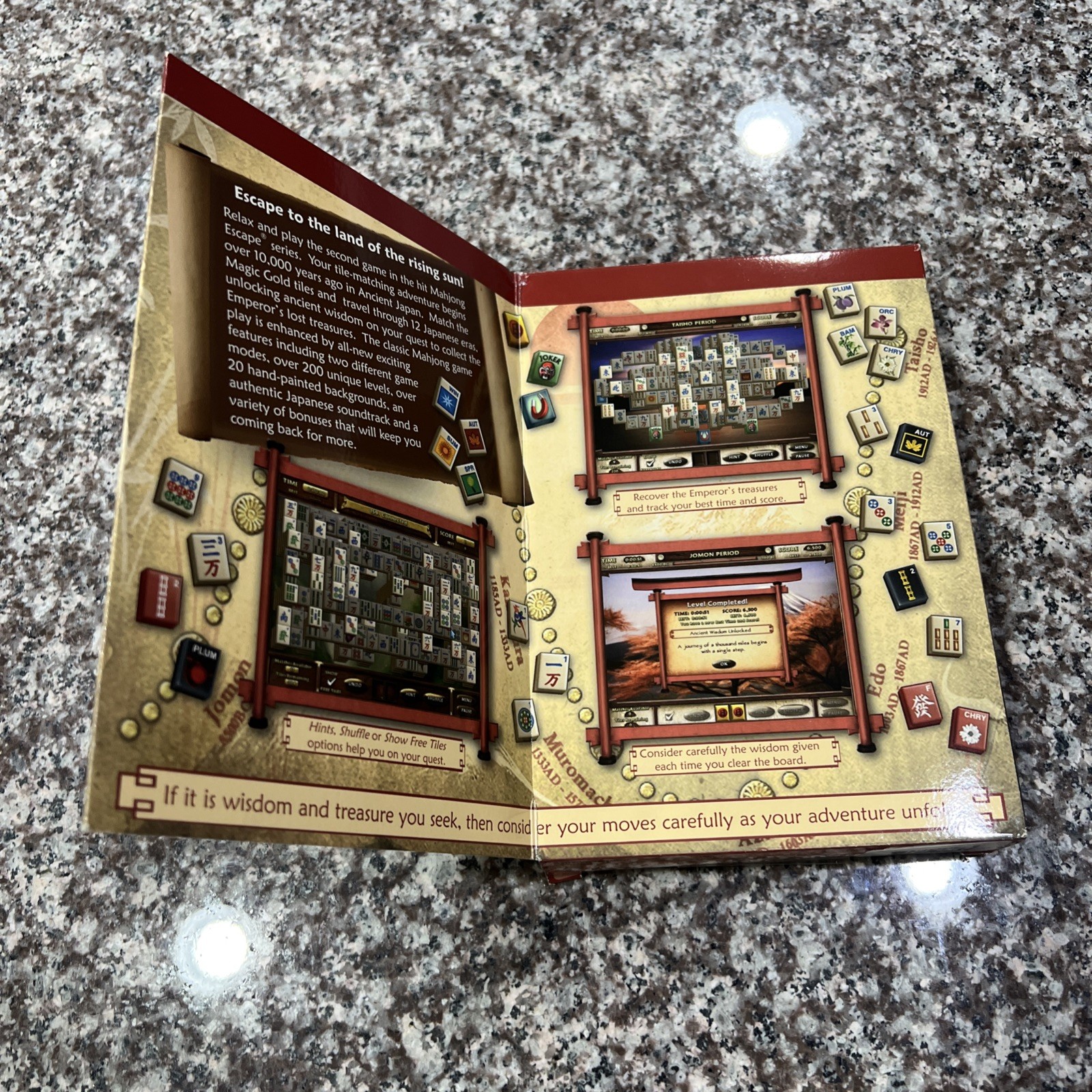 Mahjong Escape Ancient Japan in Jewel Case Good Condition
