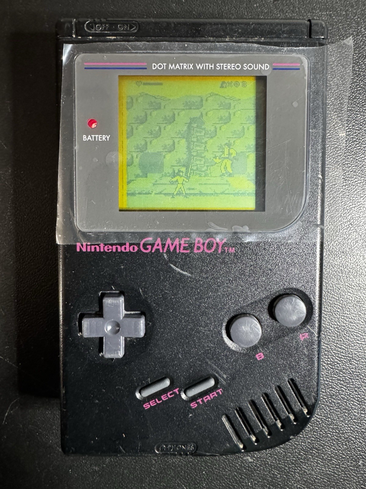 Original Nintendo Game Boy Black Play It Loud Maui Mallard Cold Shadow Tested