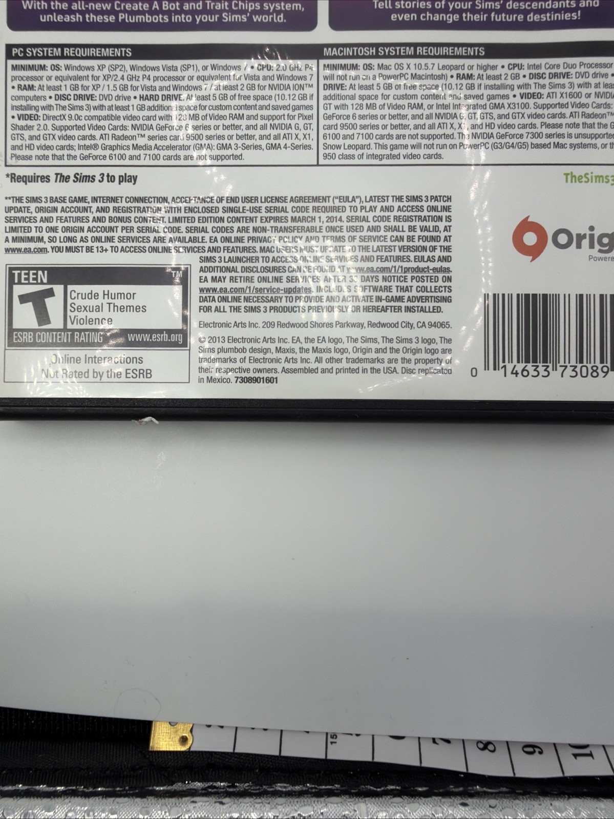 The Sims 3 Into the Future – PC/Mac Limited Edition Expansion Pack, EA 2013