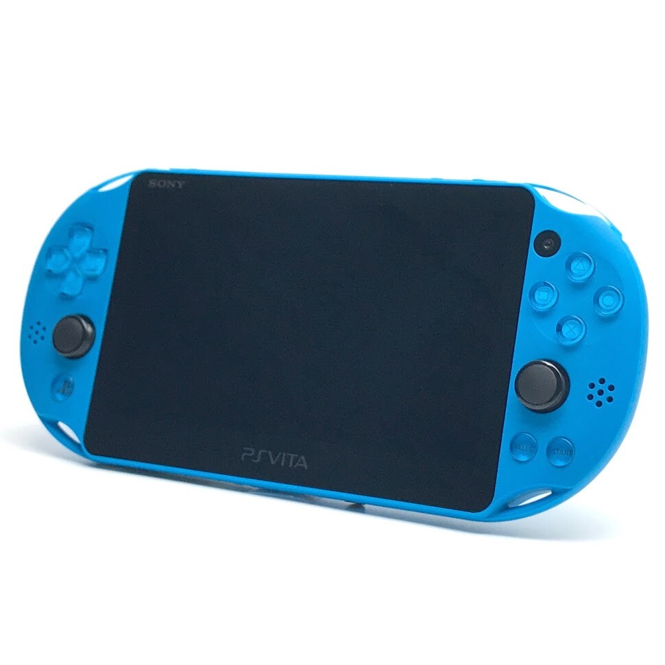 SONY PS Vita PCH-2000 Slim Aqua Blue Wi-Fi LCD w/ Charger “Excellent+”