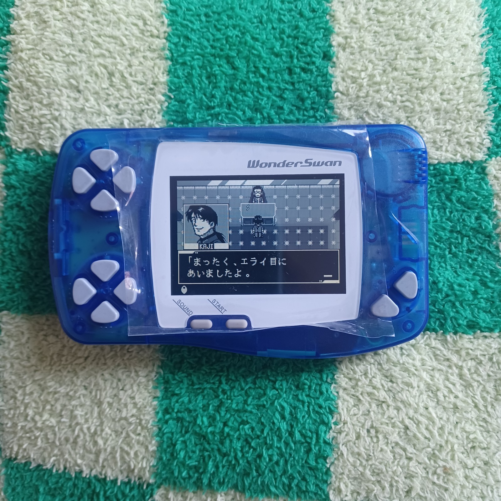 WonderSwan B&W Clear Blue W/ Backlit IPS LCD