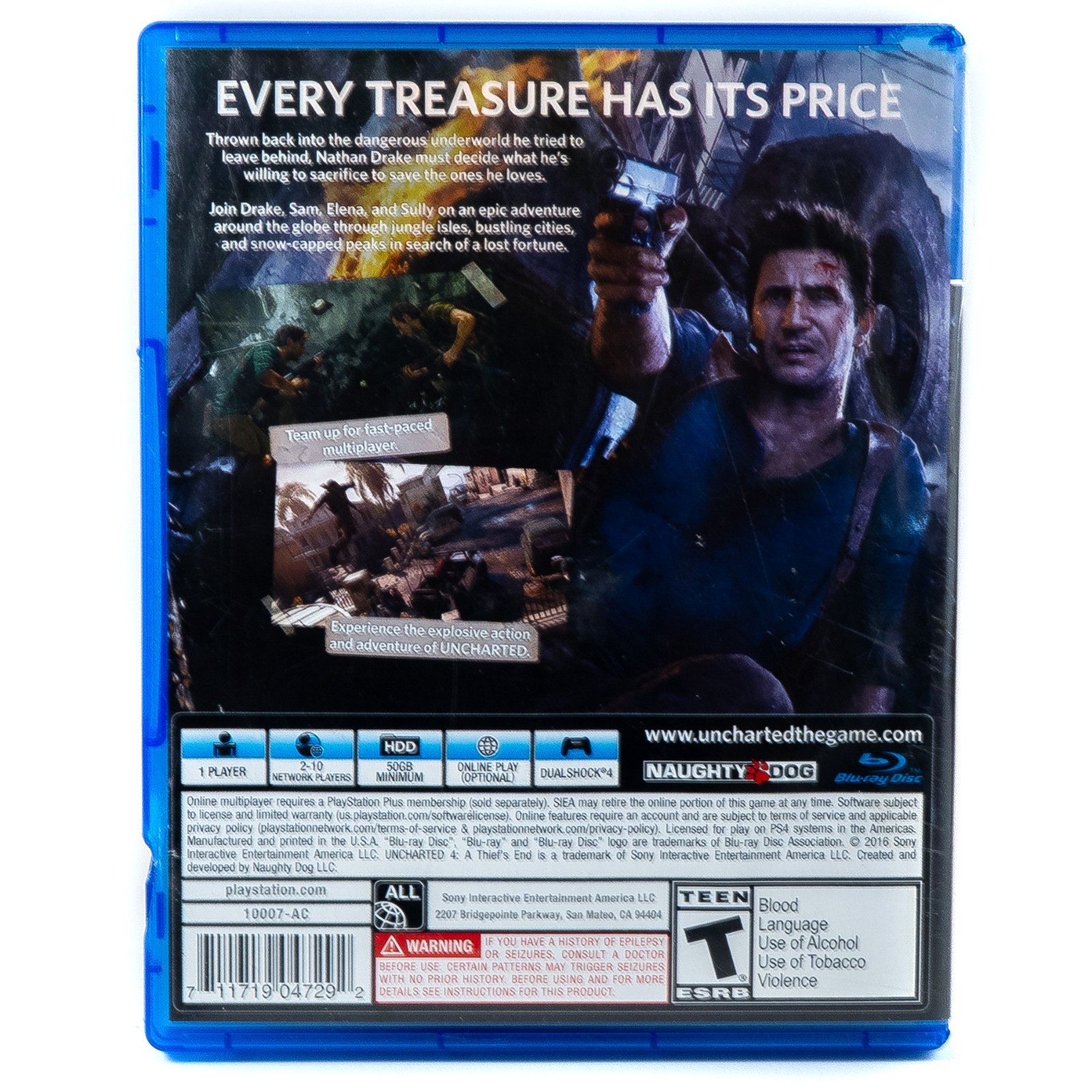 Uncharted 4: A Thief’s End – Sony Playstation 4 – PS4 – Used