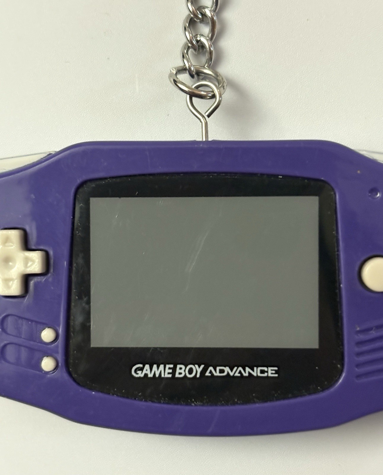 Nintendo Game Boy Advance GBA Mini Clip Keychain Purple Indigo Paladone VTG Toy