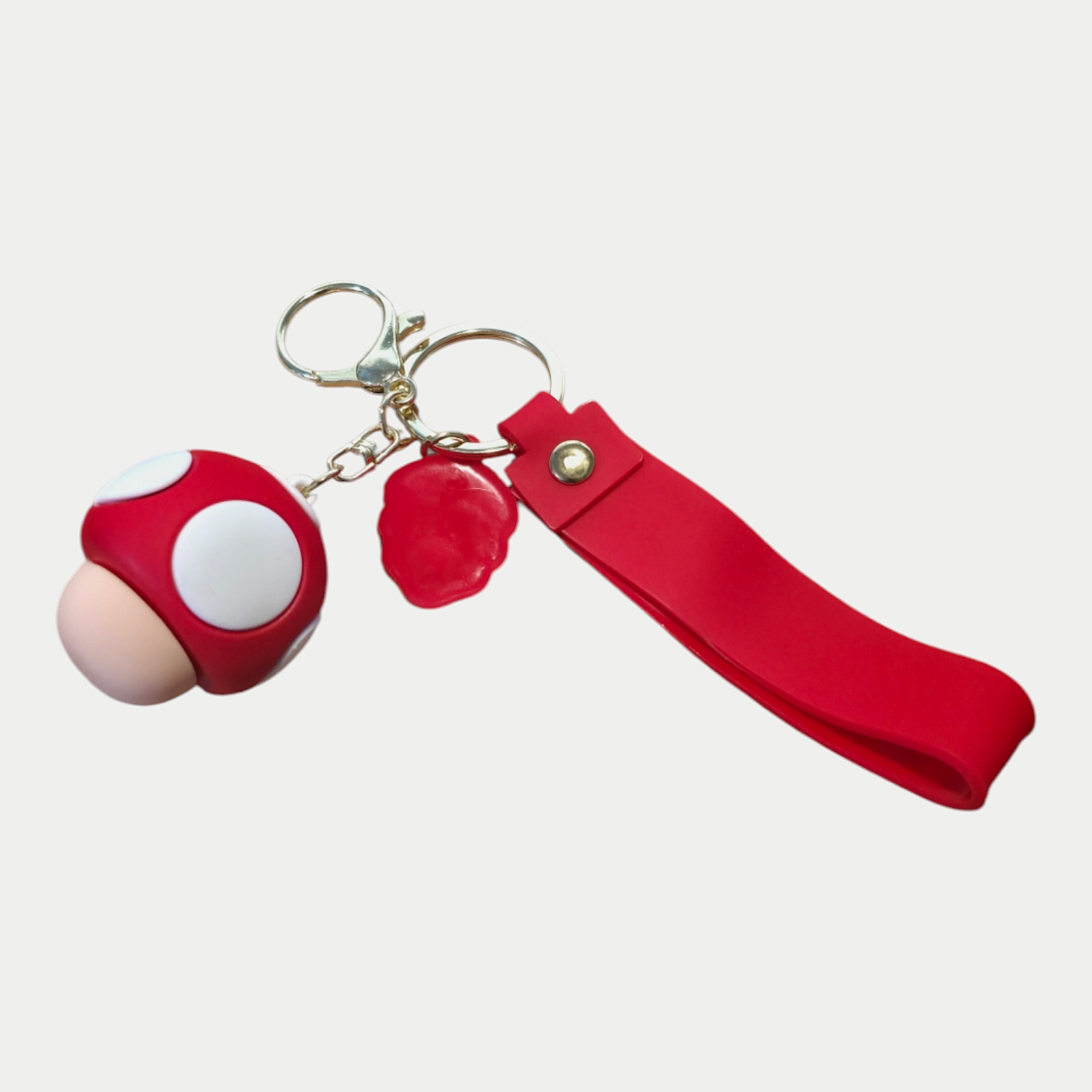 Super Mario Bros Keychain Figure 3D Backpack Clip Keyring Mushroom Backpack New